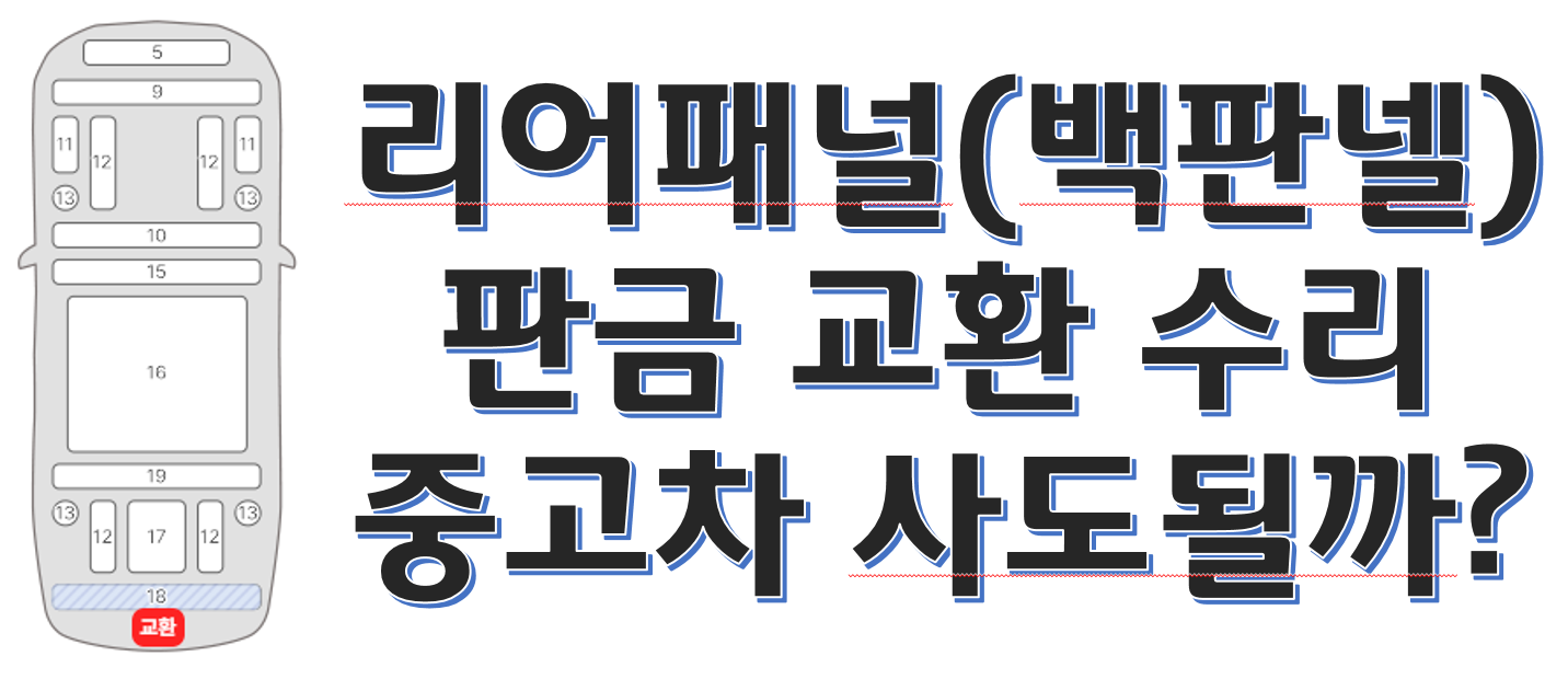 리어패널 교환 판금